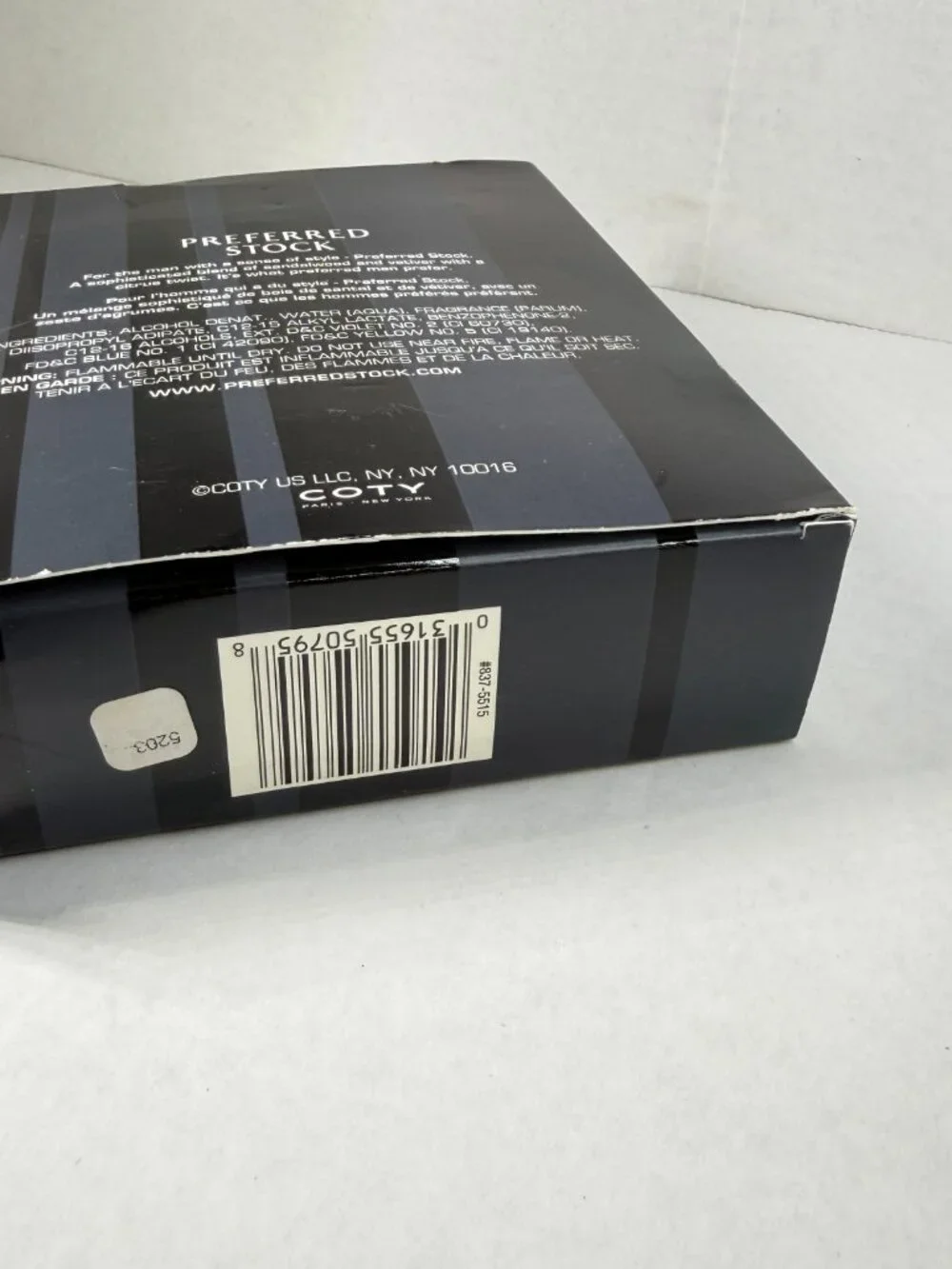 Preferred Stock Cologne Vintage 2.25fl.oz/66.5ml Splash by COTY - New Old Stock